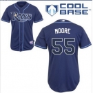 mlb Tampa Bay Rays #55 Moore DK blue(cool base)