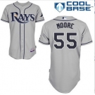 mlb Tampa Bay Rays #55 Moore DK grey(cool base)