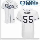 mlb Tampa Bay Rays #55 Moore White(cool base)