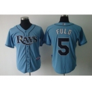 mlb jerseys tampa bay rays #5 fuld lt.blue