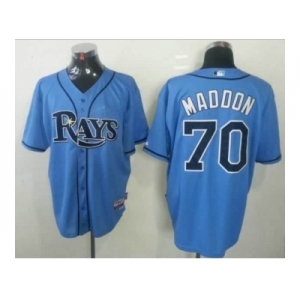 mlb jerseys tampa bay rays #70 maddon lt blue