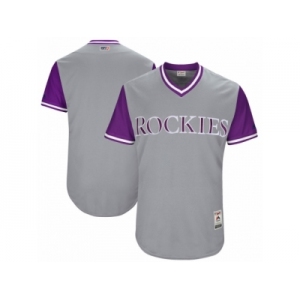Men's 2017 Little League World Series Colorado Rockies Gray Jersey