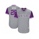 Men's 2017 Little League World Series Rockies Nolan Arenado #28 Nado Gray Jersey