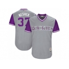 Men's 2017 Little League World Series Rockies Pat Neshek #37 Neshek Gray Jersey