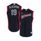 Men's Colorado Rockies #19 Charlie Blackmon Authentic Navy Blue National League 2019 Baseball All-Star Jersey