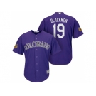 Men's Colorado Rockies #19 Men's Charlie Blackmon 2017 Spring Training Cool Base Stitched MLB Jersey