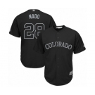 Men's Colorado Rockies #28 Nolan Arenado Nado Authentic Black 2019 Players Weekend Baseball Jersey