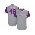 Men's Colorado Rockies German Marquez #48 Marque Majestic Gray 2017 Players Weekend Authentic Jersey