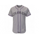 Men's Colorado Rockies Majestic Blank Gray Flexbase Authentic Collection Team Jersey