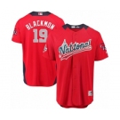 Men's Majestic Colorado Rockies #19 Charlie Blackmon Game Red National League 2018 MLB All-Star MLB Jersey