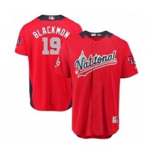 Men's Majestic Colorado Rockies #19 Charlie Blackmon Game Red National League 2018 MLB All-Star MLB Jersey