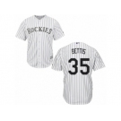 Men's Majestic Colorado Rockies #35 Chad Bettis Replica White Home Cool Base MLB Jersey