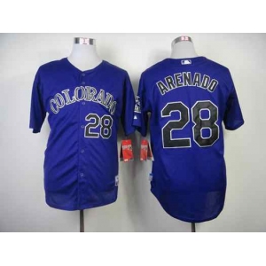 mlb jerseys colorado rockies #28 arenado blue