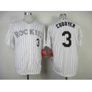 mlb jerseys colorado rockies #3 cuddyer white[purple stripe]