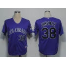 mlb jerseys colorado rockies #38 jimenez purple(cool base)