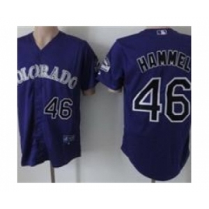 mlb jerseys colorado rockies #46 hammel purple