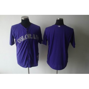 mlb jerseys colorado rockies blank purple
