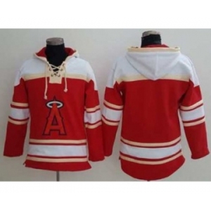 Los Angeles Angels Of Anaheim Blank Red Sawyer Hooded Sweatshirt Baseball Hoodie