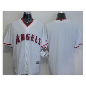 Los Angeles Angels Of Anaheim Blank White New Cool Base Stitched Baseball Jersey