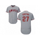 Los Angeles Angels of Anaheim #27 Darin Erstad Grey Flexbase Authentic Collection MLB Jersey