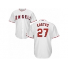 Los Angeles Angels of Anaheim #27 Darin Erstad Replica White Home Cool Base MLB Jersey