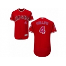 Los Angeles Angels of Anaheim #4 Brandon Phillips Red Alternate Flexbase Authentic Collection MLB Jersey