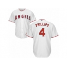 Los Angeles Angels of Anaheim #4 Brandon Phillips Replica White Home Cool Base MLB Jersey