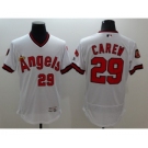 Men Los Angeles Angels Of Anaheim #29 Rod Carew White Flexbase Authentic Collection Cooperstown Stitched MLB Jersey