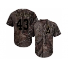 Men Los Angeles Angels Of Anaheim #43 Garrett Richards Camo Realtree Collection Cool Base Stitched MLB Jersey