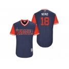 Men's 2017 Little League World Series Angels Luis Valbuena #18 Mono Navy Jersey