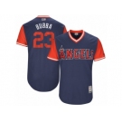 Men's Los Angeles Angels Alex Meyer #23 Bubba Majestic Navy 2017 Players Weekend Authentic Jersey