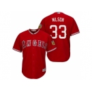 Men's Los Angeles Angels Of Anaheim #33 C.J. Wilson 2017 Spring Training Cool Base Stitched MLB Jersey