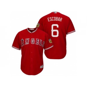 Men's Los Angeles Angels Of Anaheim #6 Yunel Escobar2017 Spring Training Cool Base Stitched MLB Jersey