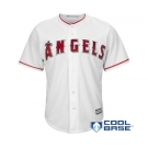 Men's Los Angeles Angels of Anaheim Blank Majestic White Road Cool Base Team Jerse