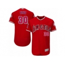 Men's Majestic Los Angeles Angels of Anaheim #30 Nolan Ryan Red Flexbase Authentic Collection MLB Jersey