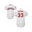 Men's Majestic Los Angeles Angels of Anaheim #33 C.J. Wilson White Flexbase Authentic Collection MLB Jersey