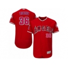 Men's Majestic Los Angeles Angels of Anaheim #36 Jered Weaver Red Flexbase Authentic Collection MLB Jersey