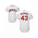 Men's Majestic Los Angeles Angels of Anaheim #43 Garrett Richards White Flexbase Authentic Collection MLB Jersey