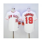 mlb jerseys los angeles angels #19 simmons white