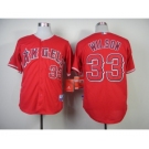 mlb jerseys los angeles angels #33 wilson red