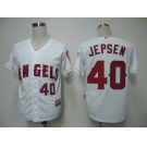 mlb jerseys los angeles angels #40 jepsen white(cool base)