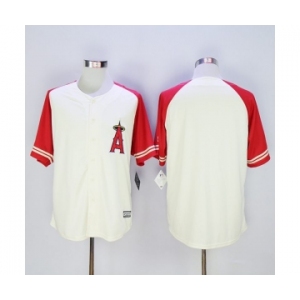 mlb jerseys los angeles angels blank cream[2016 new]