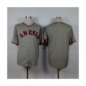 mlb jerseys los angeles angels blank grey[1965 m&n]
