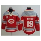 Cincinnati Reds #19 Joey Votto Red Sawyer Hooded Sweatshirt Baseball Hoodie