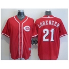 Cincinnati Reds #21 Michael Lorenzen Red New Cool Base Stitched Baseball Jersey