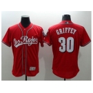 Cincinnati Reds #30 Ken Griffey Red Flexbase Authentic Collection Los Rojos Stitched Baseball Jersey