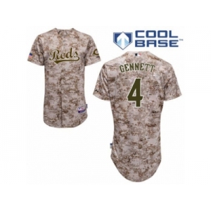 Cincinnati Reds #4 Scooter Gennett Replica Camo Alternate Cool Base MLB Jersey