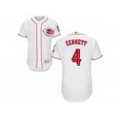 Cincinnati Reds #4 Scooter Gennett White Flexbase Authentic Collection MLB Jersey