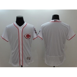 Cincinnati Reds Blank White Flexbase Authentic Collection Stitched MLB Jersey