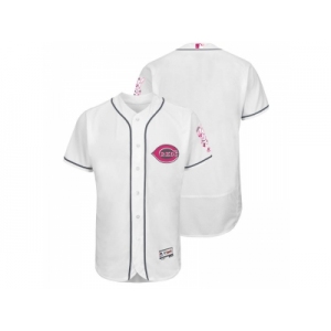 Cincinnati Reds White Home 2016 Mother's Day Flex Base Jersey